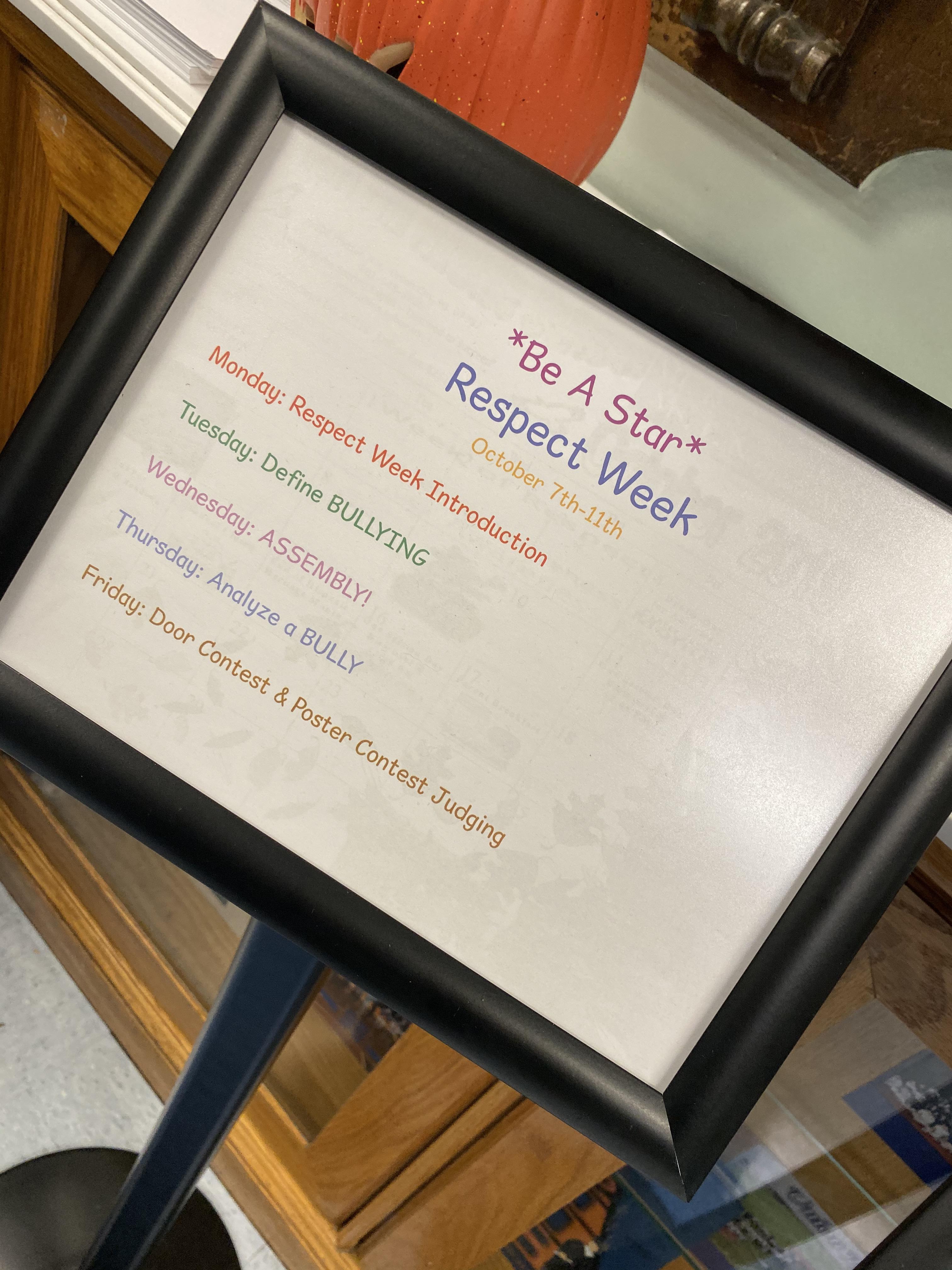 Week of Respect Theme poster