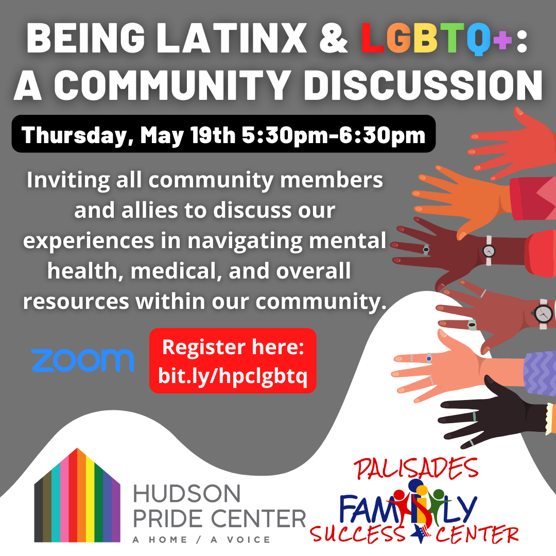 LGBTQ+ Community Discussion-Thursday May 19th 5:30PM-6:30PM