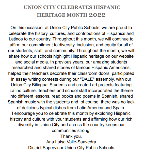 Hispanic Heritage Month History Explanation-English