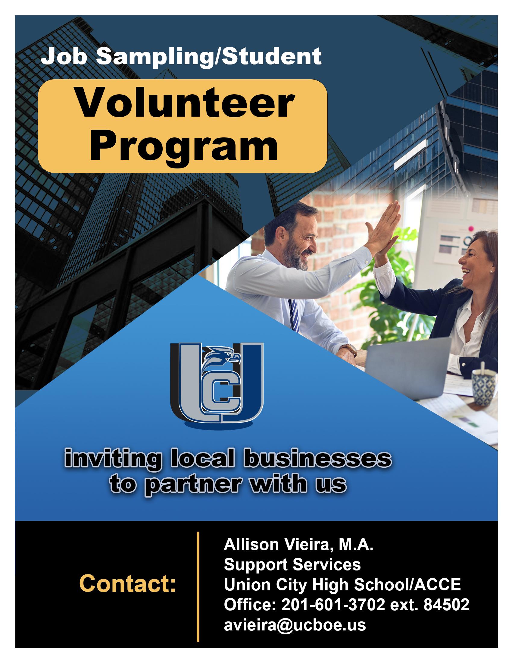 Volunteer Program Flyer