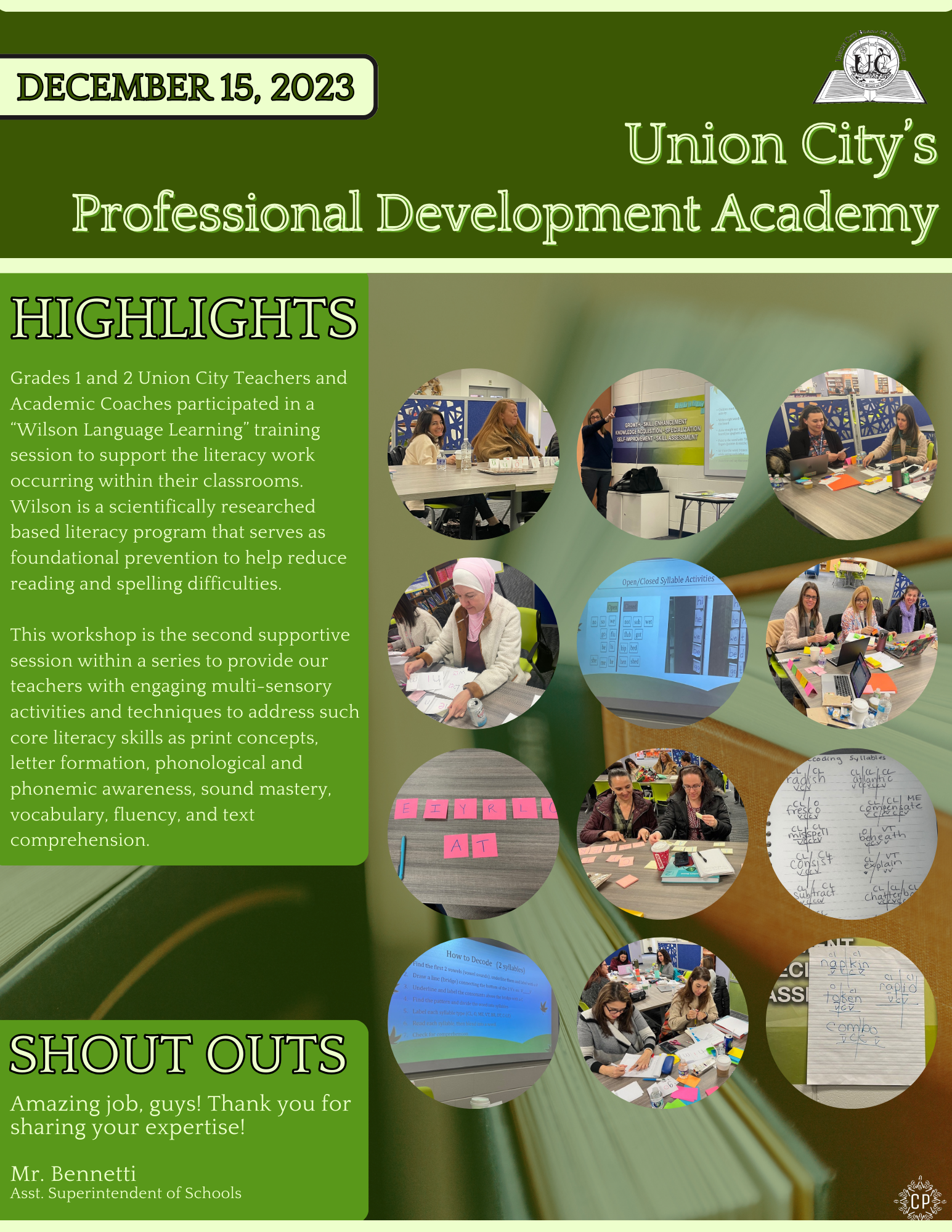 Union City Professional Development Academy-December 2023