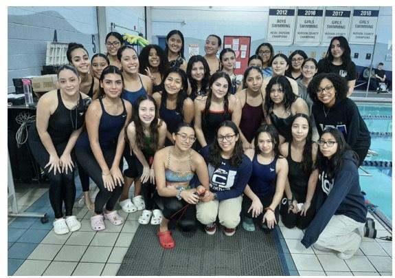 The Union City High School Girls' Swim Team